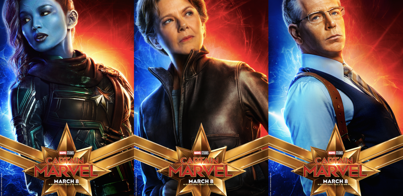 Illustration for article titled New Captain Marvel Posters Feature the MCU's Hero Pet and Some Faces From the Uncanny Valley